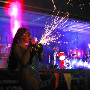 Fire and Grinder Show at Broadfest 2023